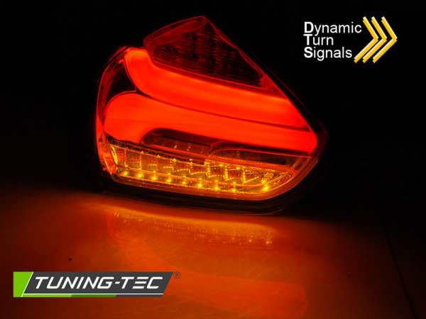 Voll LED Lightbar Design Rückleuchten für Ford Focus MK3 15-18 chrom/rauch mit dynamischem Blinker